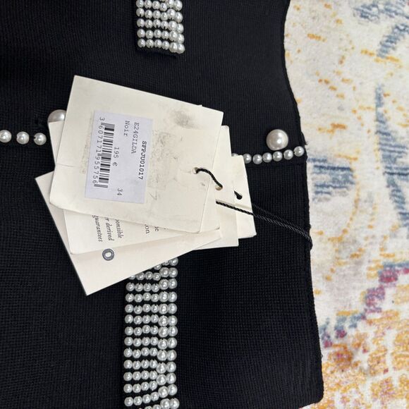 Sandro Pleated Knit Mini Skirt - Picture 4 of 7